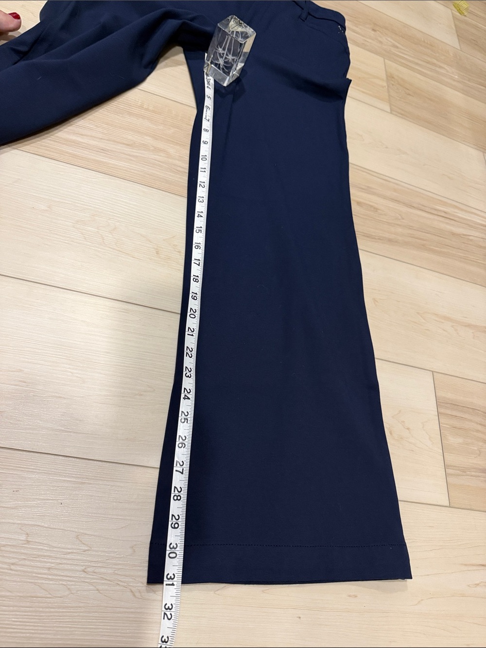 Tommy Hilfiger Navy Wide-Leg Dress Pants - Picture 7 of 7